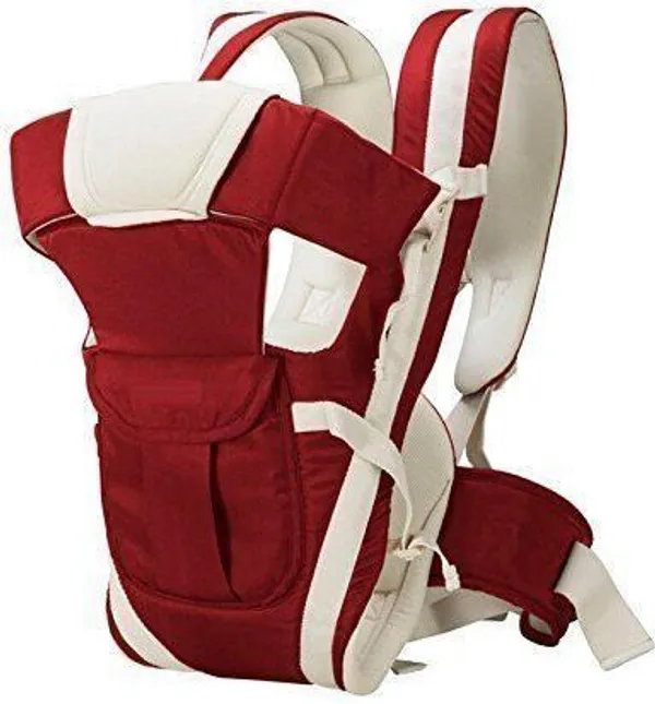 V_N_International_High_Quality_Baby_Carrier_4_In_Position_With_Safety_Belt_/Head_Support_Baby_Carrier_Maroon,_Front_Carry_Facing_In