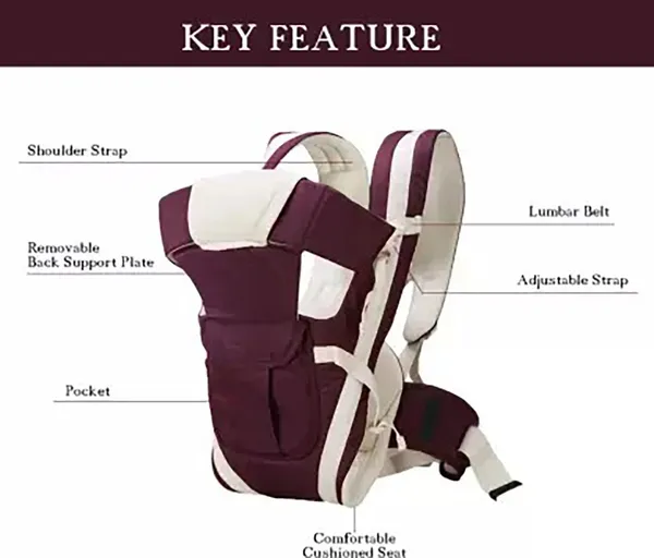 Little_Love_High_Quality_Bag_With_Strong_Belt_4_In_1_Position_Baby_Carrier_Purple,_Front_Carry_Facing_Out