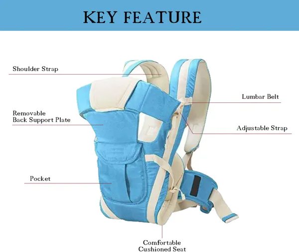 Little_Love_High_Quality_Bag_With_Strong_Belt_4_In_1_Position_Baby_Carrier_Sky_Blue,_Front_Carry_Facing_Out