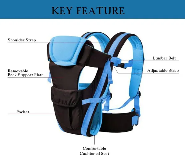 Little_Love_High_Quality_Bag_With_Strong_Belt_4_In_1_Position_Baby_Carrier_Black_Blue,_Front_Carry_Facing_Out