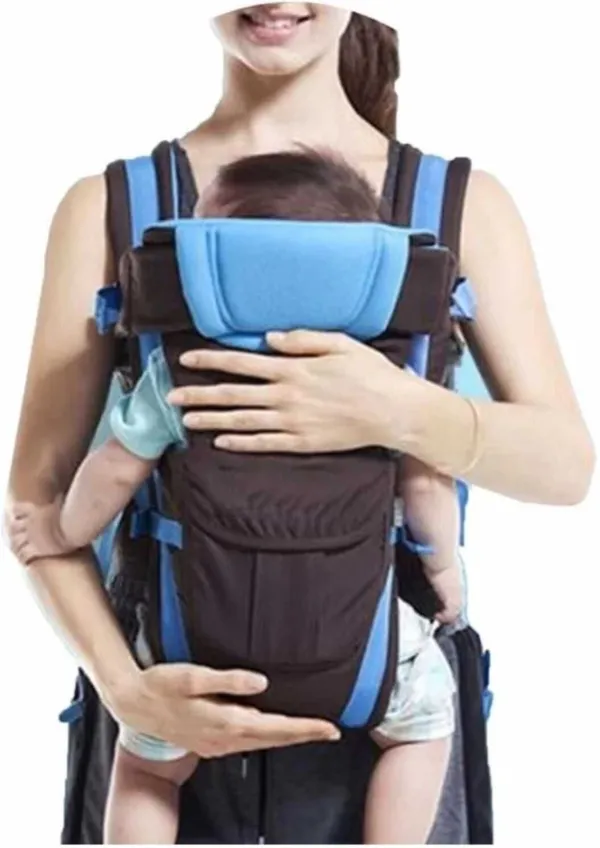 Fitric_Adjustable_Hands_Free_4_In_1_Baby_Baby_Carrier_Bag_|_Baby_Carry_Cot_Blue,_Front_Carry_Facing_In