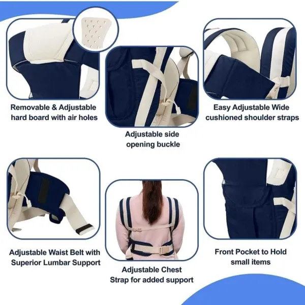 Fitty_Hisu_Baby_Adjustable_Hands_Free_4_In_1_Baby_Carrier_Bag_|_Baby_Carry_Cot_Navy,_Front_Carry_Facing_In