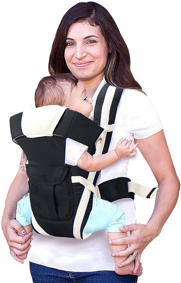 Anicare_Adjustable_Baby_Carry_Bag_4_In_1_Positions_For_0_To_3_Year_With_Safety_Belt_Baby_Carrier_Black,_Front_Carry_Facing_In
