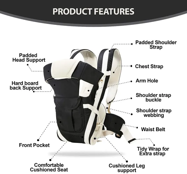 Anicare_Adjustable_Baby_Carry_Bag_4_In_1_Positions_For_0_To_3_Year_With_Safety_Belt_Baby_Carrier_Black,_Front_Carry_Facing_In