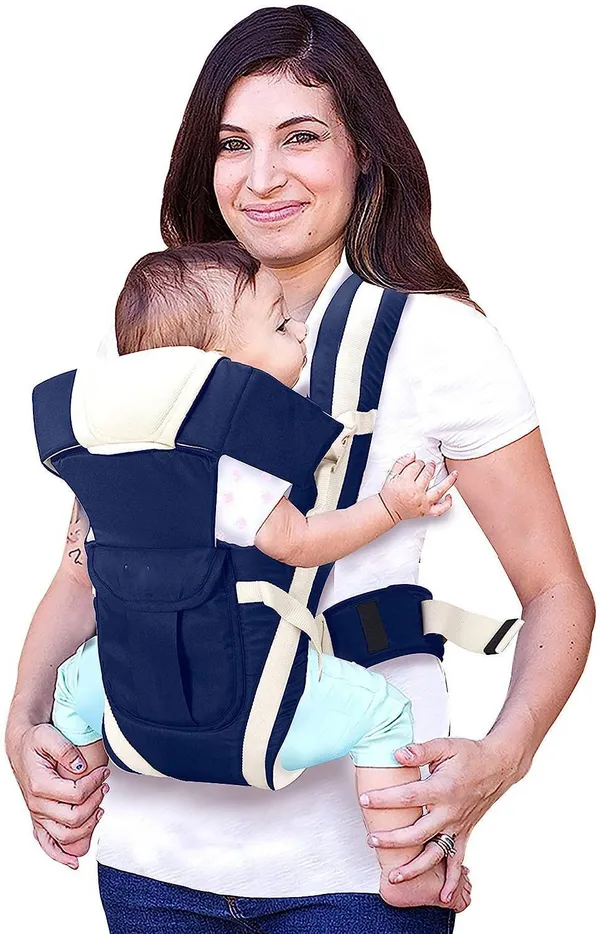 Anicare_Adjustable_Baby_Carry_Bag_4_In_1_Positions_For_0_To_3_Year_With_Safety_Belt_Baby_Carrier_Navy_Blue,_Front_Carry_Facing_In