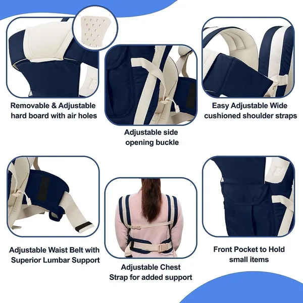 Anicare_Adjustable_Baby_Carry_Bag_4_In_1_Positions_For_0_To_3_Year_With_Safety_Belt_Baby_Carrier_Navy_Blue,_Front_Carry_Facing_In