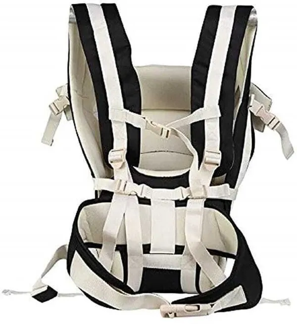 Suanikids_4-In-1_Adjustable_Cum_Kangaroo_Bag/Honeycomb_Texture_Sling/Back/Front_Baby_Cuddler_Navy_Blue,_Front_Carry_Facing_In