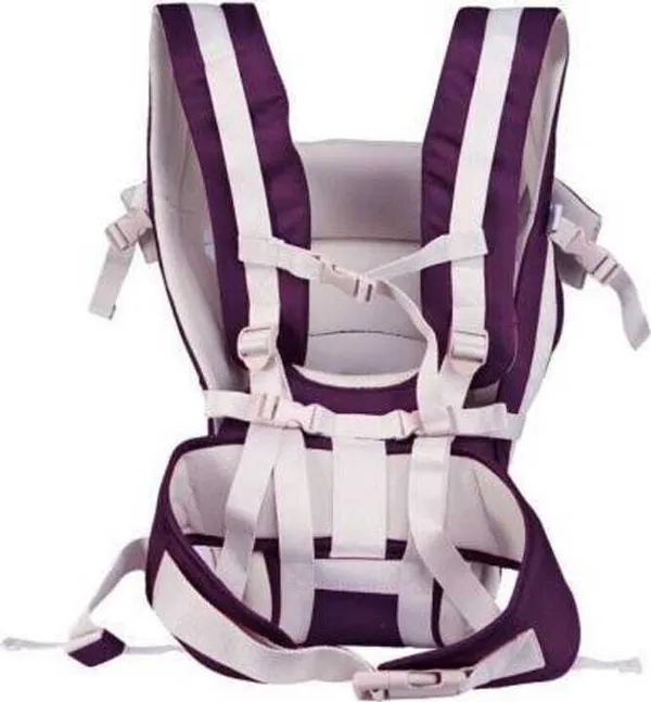 Herchoice_4-In-1_Adjustable_Cum_Kangaroo_Bag/Honeycomb_Texture_Sling/Back/Front_Baby_Carrier_Purple,_Front_Carry_Facing_In