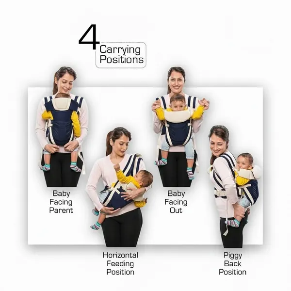 Nestra_Baby_Carrier_With_Strong_Belt_4_In_1_Position_Blue,_Front_Carry_Facing_In_Baby_Carrier_Blue,_Front_Carry_Facing_In