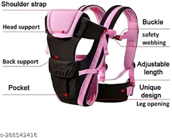 Yeshvitrading_Baby_Care_Bag_Baby_Carrier_Pink,_Back_Carry