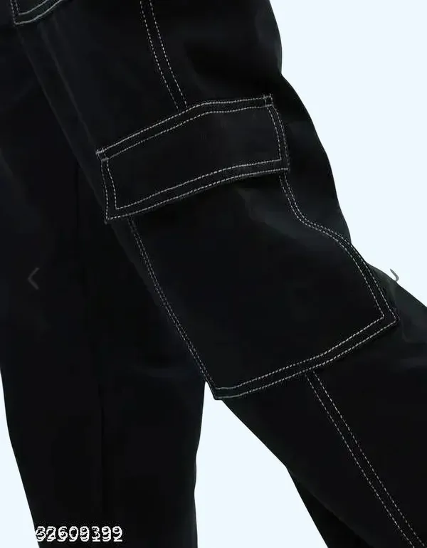 Srshreeradha_Relaxed_Fit_Boys_And_Girls_Black_Jeans