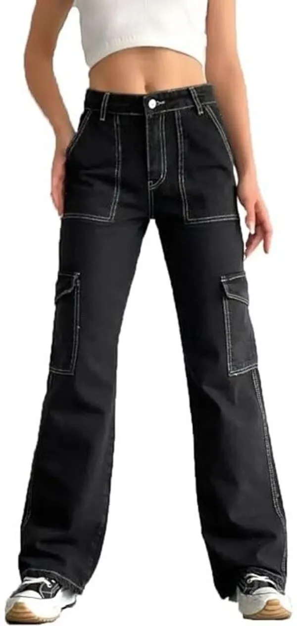 Rajni_Global_Relaxed_Fit_Boys_&_Girls_Black_Jeans