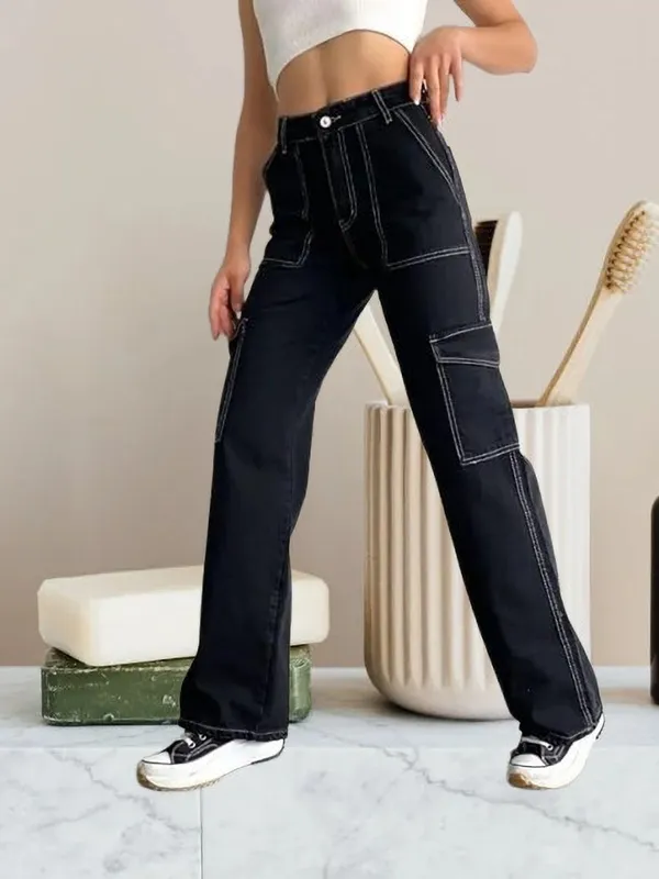 Shreeradha_Relaxed_Fit_Boys_&_Girls_Black_Jeans