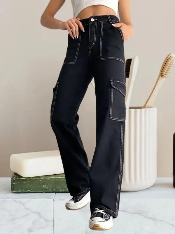 Shreeradha_Relaxed_Fit_Boys_&_Girls_Black_Jeans