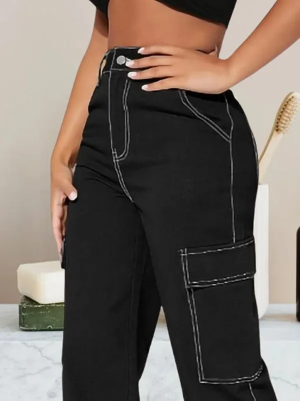 Shreeradha_Relaxed_Fit_Boys_&_Girls_Black_Jeans