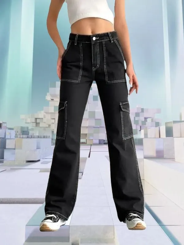 Rajni_Global_Relaxed_Fit_Boys_&_Girls_Black_Jeans