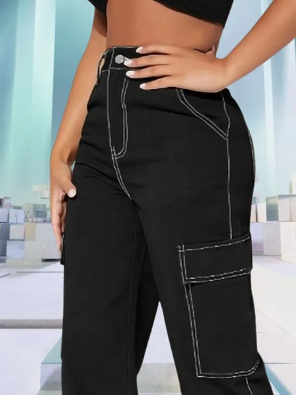 Rajni_Global_Relaxed_Fit_Boys_&_Girls_Black_Jeans