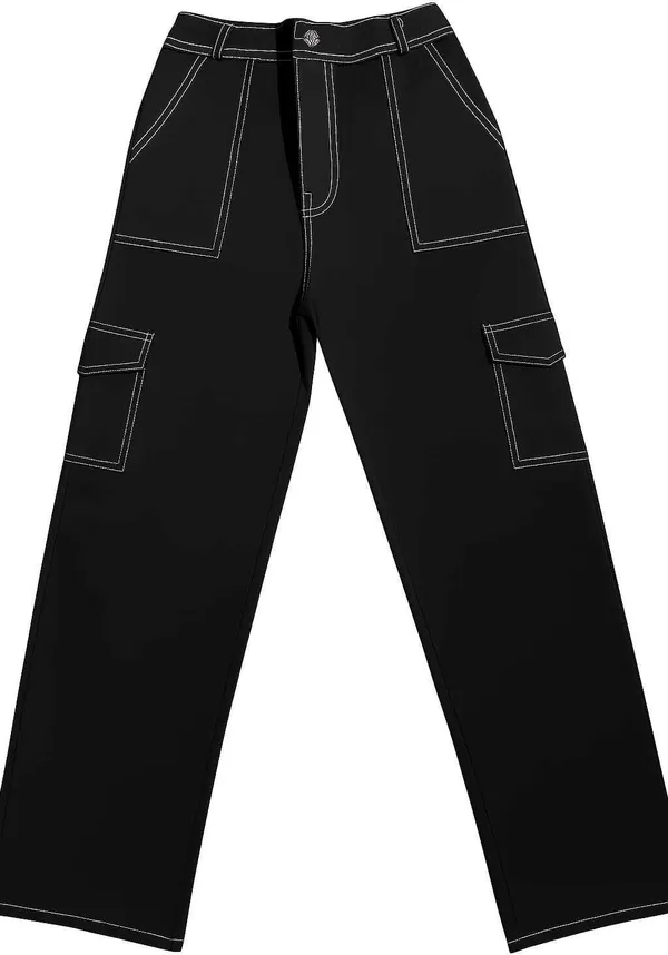 Nd_Intermational_Relaxed_Fit_Boys_&_Girls_Black_Jeans