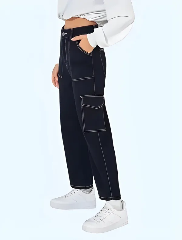 Nd_Intermational_Relaxed_Fit_Boys_&_Girls_Black_Jeans