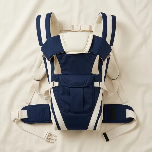 Smilykid_Baby_Carrier_With_Strong_Belt_4_In_1_Position_Baby_Carrier_Dark_Blue,_Front_Carry_Facing_Out