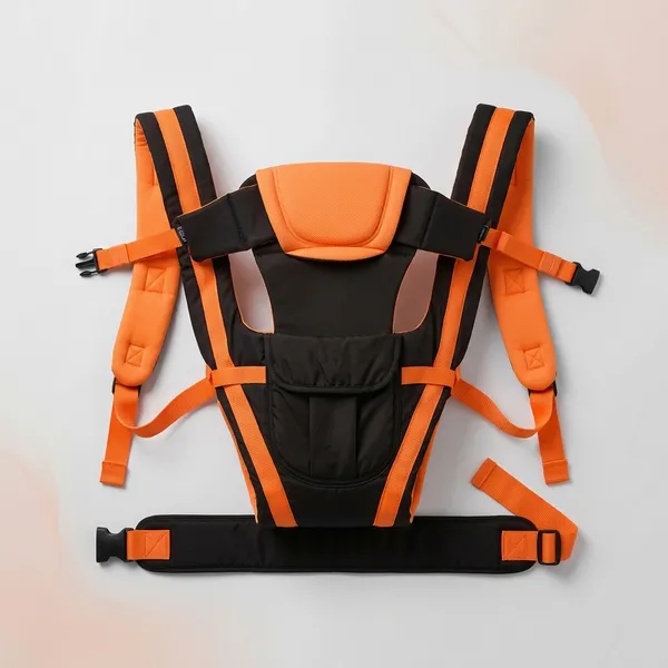 Duza_Baby_Carrier_4In1_Adjustable_Kangaroo_Style_Bag_Baby_Carrier_Orange,_Front_Carry_Facing_In
