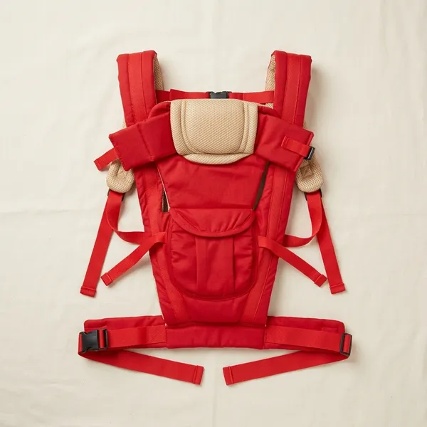 Duza_Baby_Carrier_4In1_Adjustable_Kangaroo_Style_Bag_Baby_Carrier_Red,_Front_Carry_Facing_In