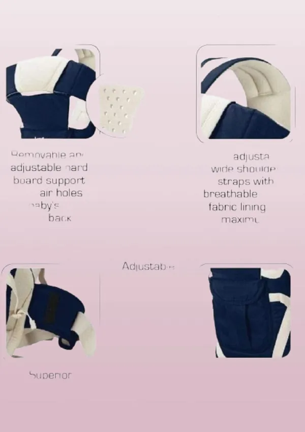 Miracle_Moms_4_Carrying_Positions,_Cushioned_Armholes,_For_The_Baby’S_Delicate_Arms_3_Belts_-_2_Shoulder_Belts_And_One_Waist_Belt_For_Superior_Lumbar_Support_Removable_And_Adjustable_Hard_Board_Support_With_Air_Holes,_To_Provide_Protection_And_Support_To_The_Baby’S_Head_And_Back_Adjustable_Side_Opening_Buckle,_To_Ensure_Safety_Easy_Adjustable_Wide_Padded_Shoulder_Straps_With_Breathable_Baby_Carrier_Orange,_Blue,_Sky,_Pink,_Mahroon,_Front_Carry_Facing_In