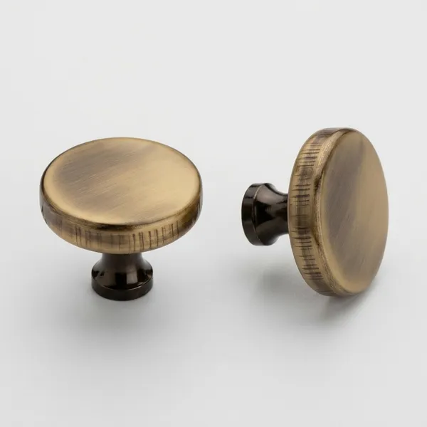 Brown_Stainless_Steel_Antique_Knurled_Round_Cabinet_Knob_Pack_Of_2