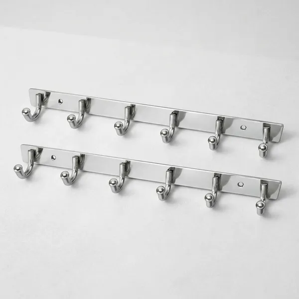 Silver_Stainless_Steel_Modern_6_C-Hook_Wall_Mounted_Coat_Rack_Pack_Of_2