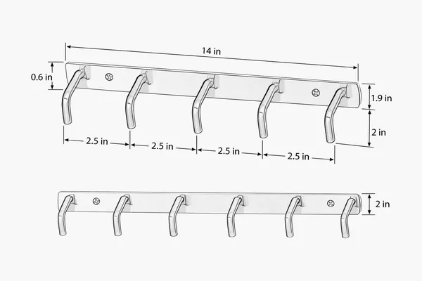 Silver_Stainless_Steel_Modern_6_V-Hook_Wall_Mounted_Coat_Rack_Pack_Of_2