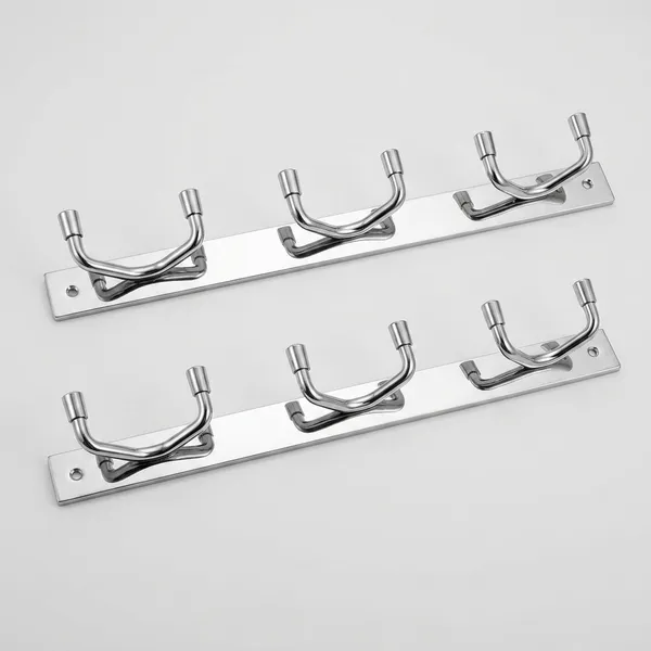 Silver_Stainless_Steel_Modern_W-Shape_Wall_Mounted_Multi_Hook_Rack_Pack_Of_2
