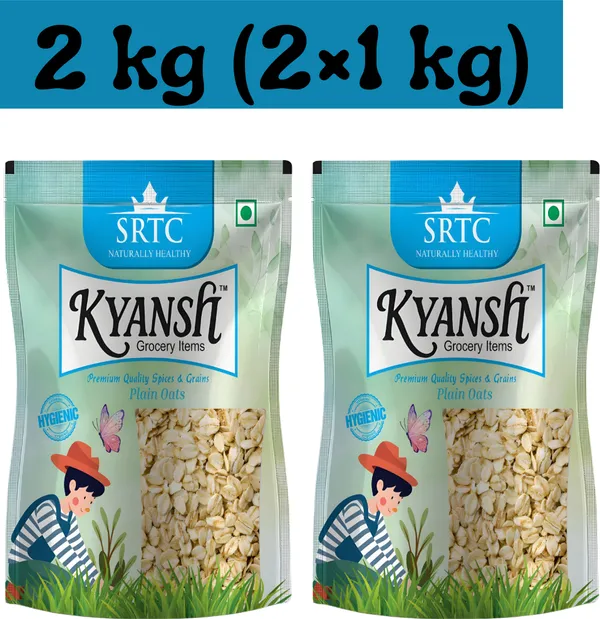 Kyansh_Natural_Oats_1Kg_Pack_Of_2