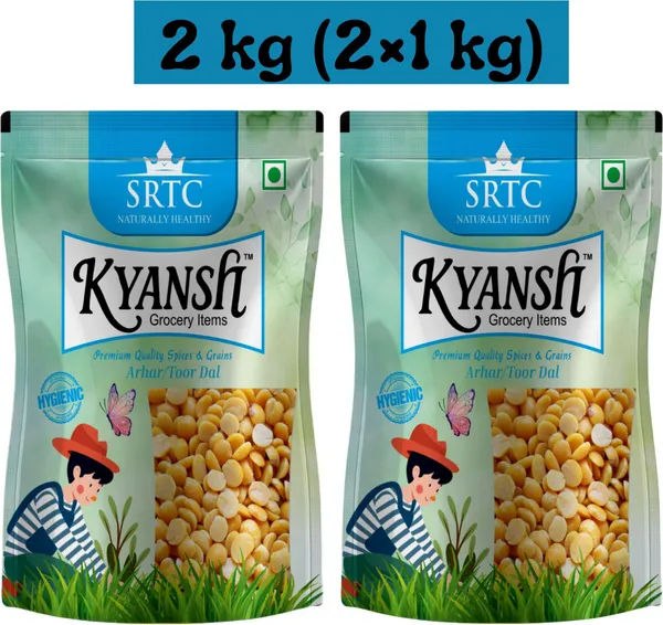 Kyansh_Yellow_Toor_Dal_Split_2Kg_(Pack_Of_2)