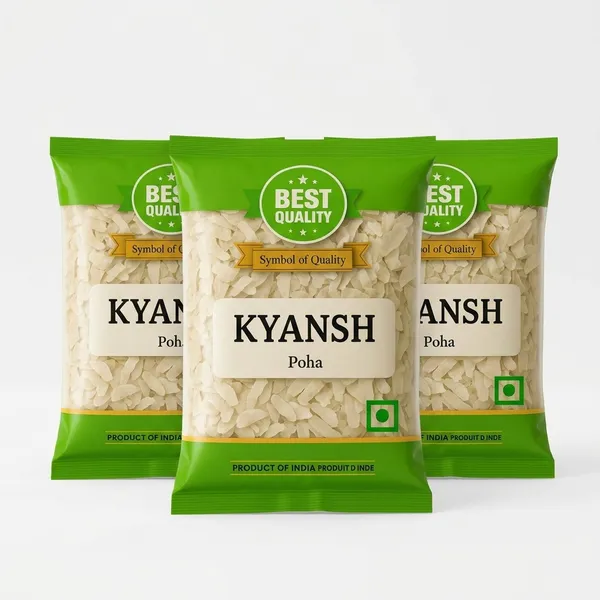 Kyansh_Flattened_Rice_Poha_250G_-_Pack_Of_3