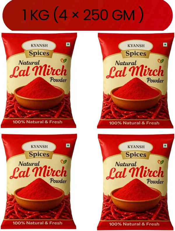 Kyansh_Red_Chilli_Powder_1_Kg_Pack_Of_4