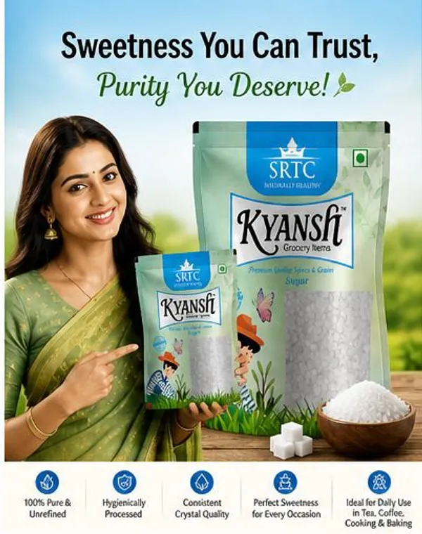 Kyansh_White_Sugar_1_Kg_(Pack_Of_5)