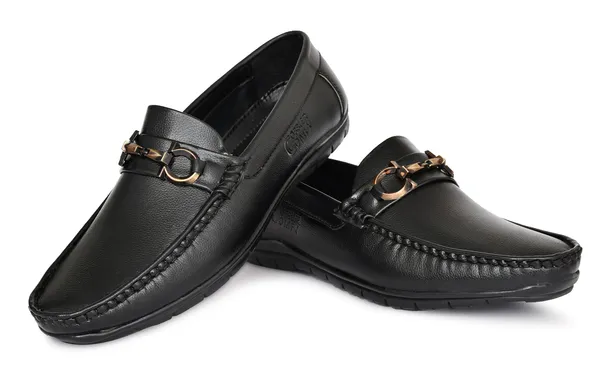 Black_Leather_Buckle_Slip-On_Loafers_For_Men