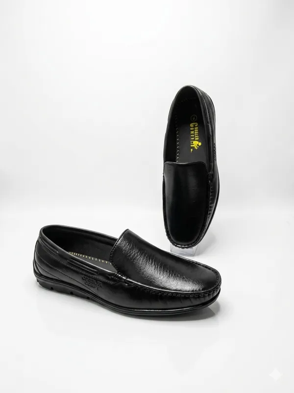 Black_Genuine_Leather_Moc-Toe_Slip-On_Loafers_For_Men