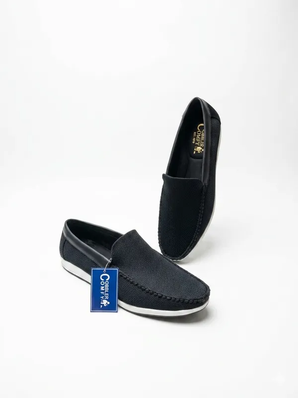 Black_Canvas_Slip-On_Loafers_For_Men