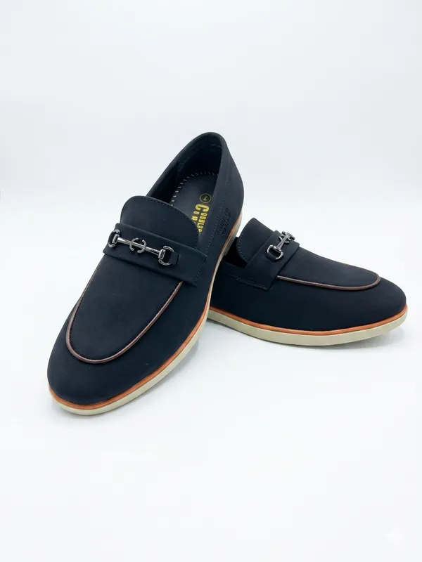Black_Synthetic_Leather_Buckle_Slip-On_Loafers_For_Men