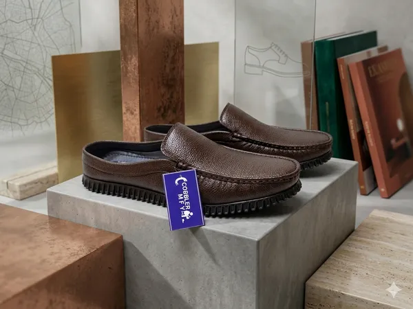Brown_Textured_Leather_Slip-On_Loafers_For_Men