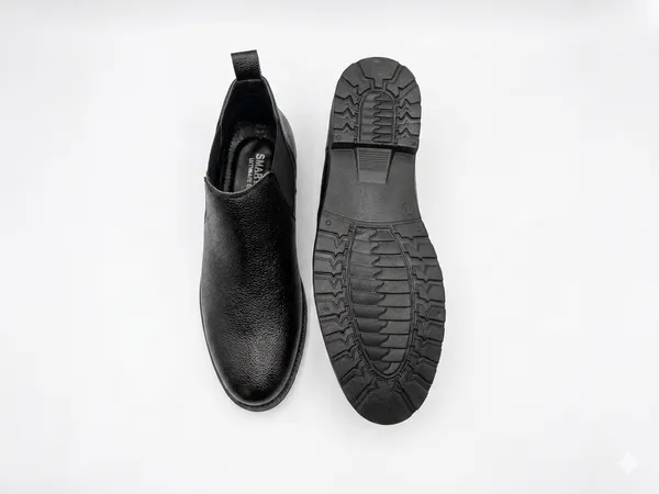 Black_Textured_Leather_Chelsea_Boots_For_Men