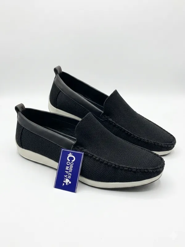 Black_Canvas_Slip-On_Loafers_For_Men