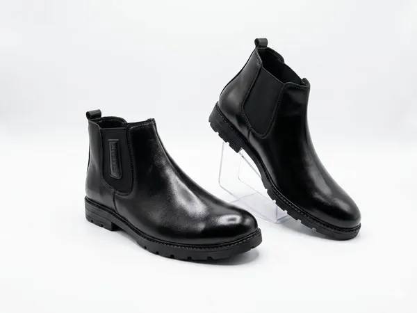 Faux_Leather_Round_Crust_Chelsea_Boot_Black