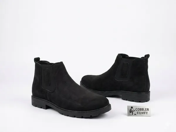 Faux_Leather_Round_Suede_Chelsea_Boot_Brown