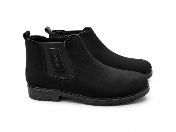 Faux_Leather_Round_Suede_Chelsea_Boot_Brown