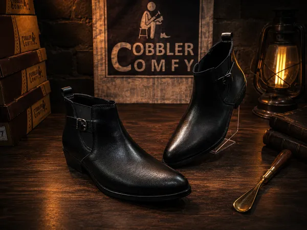 Faux_Leather_Cow_Boy_Chelsea_Boot_Black