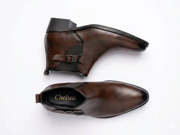 Faux_Leather_Cow_Boy_Chelsea_Boot_Brown