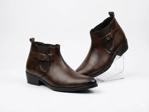 Faux_Leather_Cow_Boy_Chelsea_Boot_Brown
