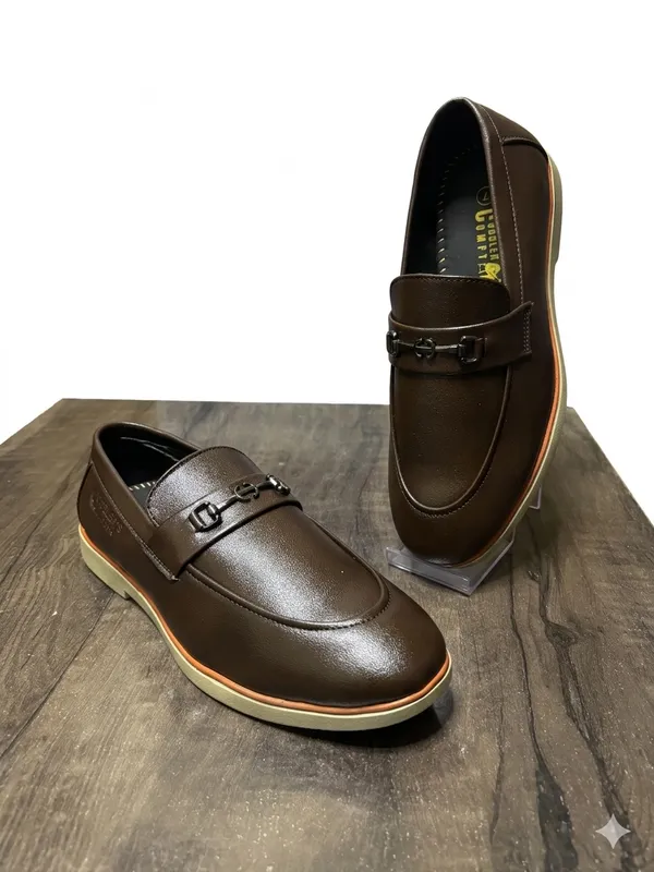 Brown_Leather_Buckle_Slip-On_Formal_Loafers_For_Men